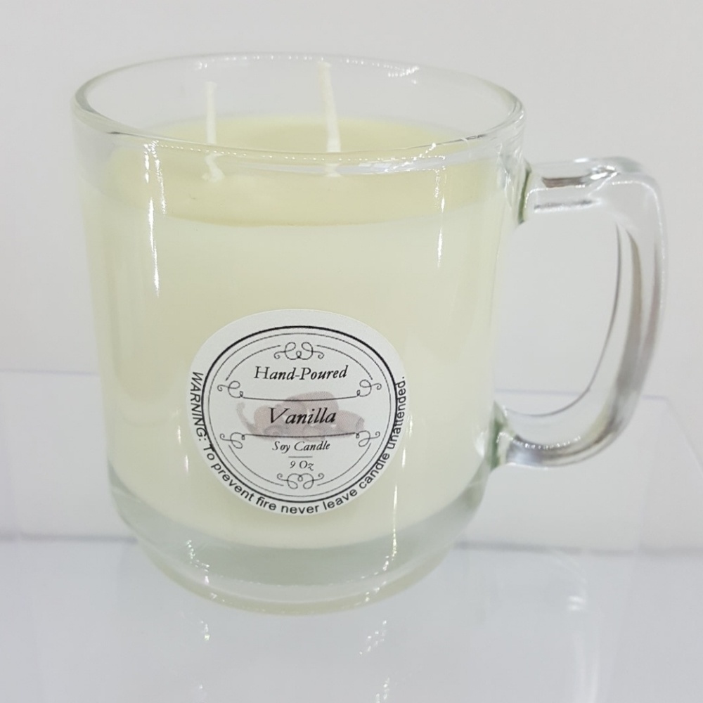 Scented Soy candles Vanilla, Lavender, Raspberry